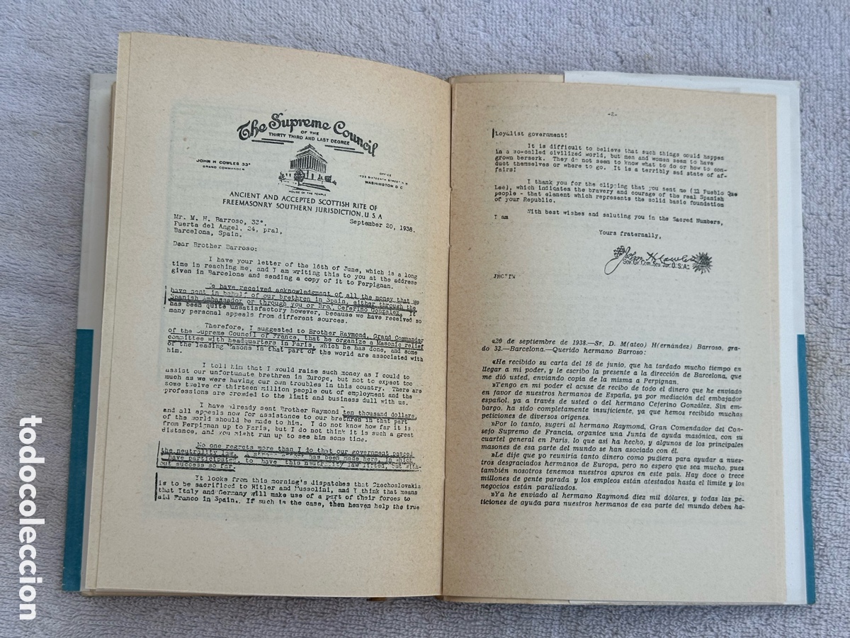 Libros de segunda mano: LIBRO LO QUE ESPA&Ntilde;A DEBE A LA MASONERIA- EDUARDO COMIN - 1951 - Foto 15