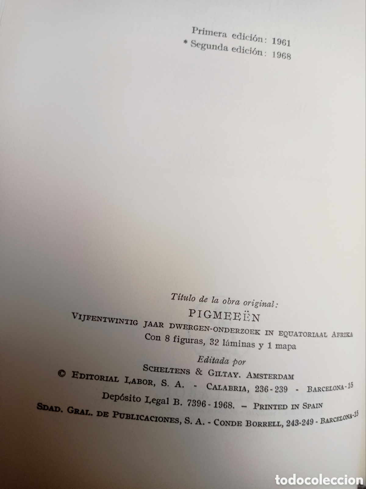 Libros de segunda mano: PIGMEOS. PAUL JULIEN. ANTROPOLOG&Iacute;A. - Foto 3
