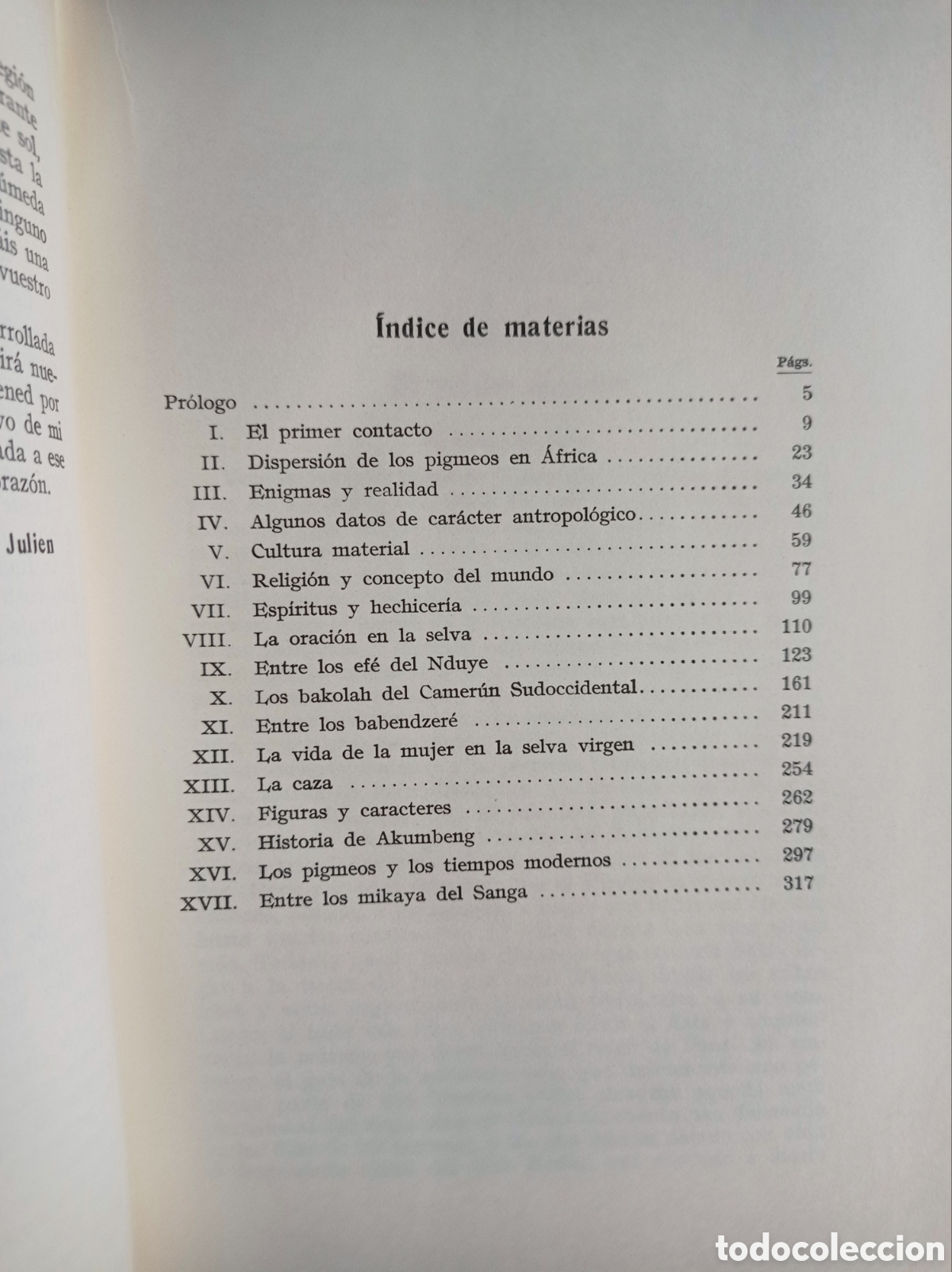 Libros de segunda mano: PIGMEOS. PAUL JULIEN. ANTROPOLOG&Iacute;A. - Foto 5