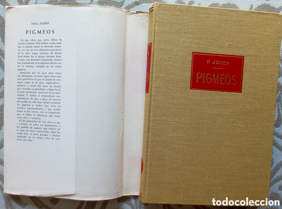 Libros de segunda mano: PIGMEOS. PAUL JULIEN. ANTROPOLOG&Iacute;A. - Foto 6