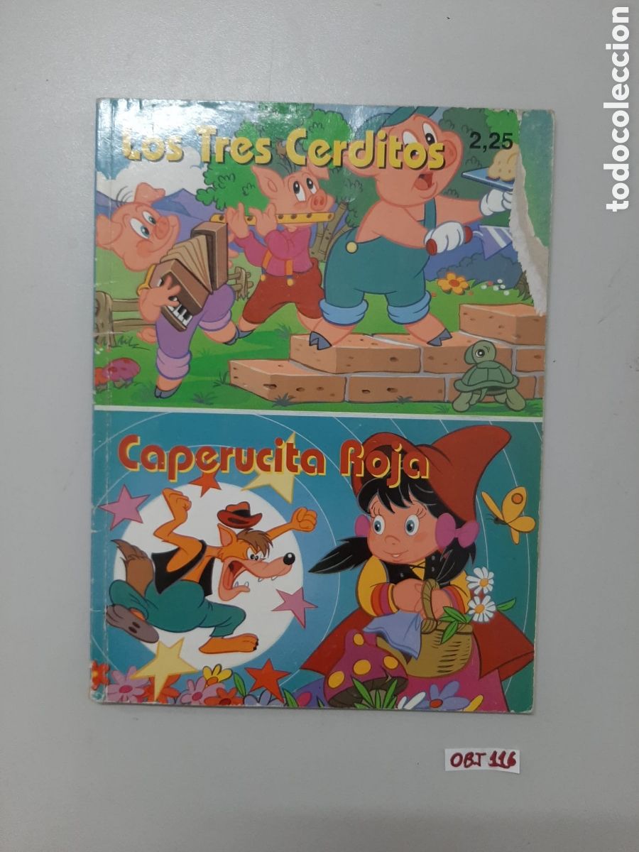 Libros de segunda mano: Los tres cerditos/Caperucita roja - Foto 1