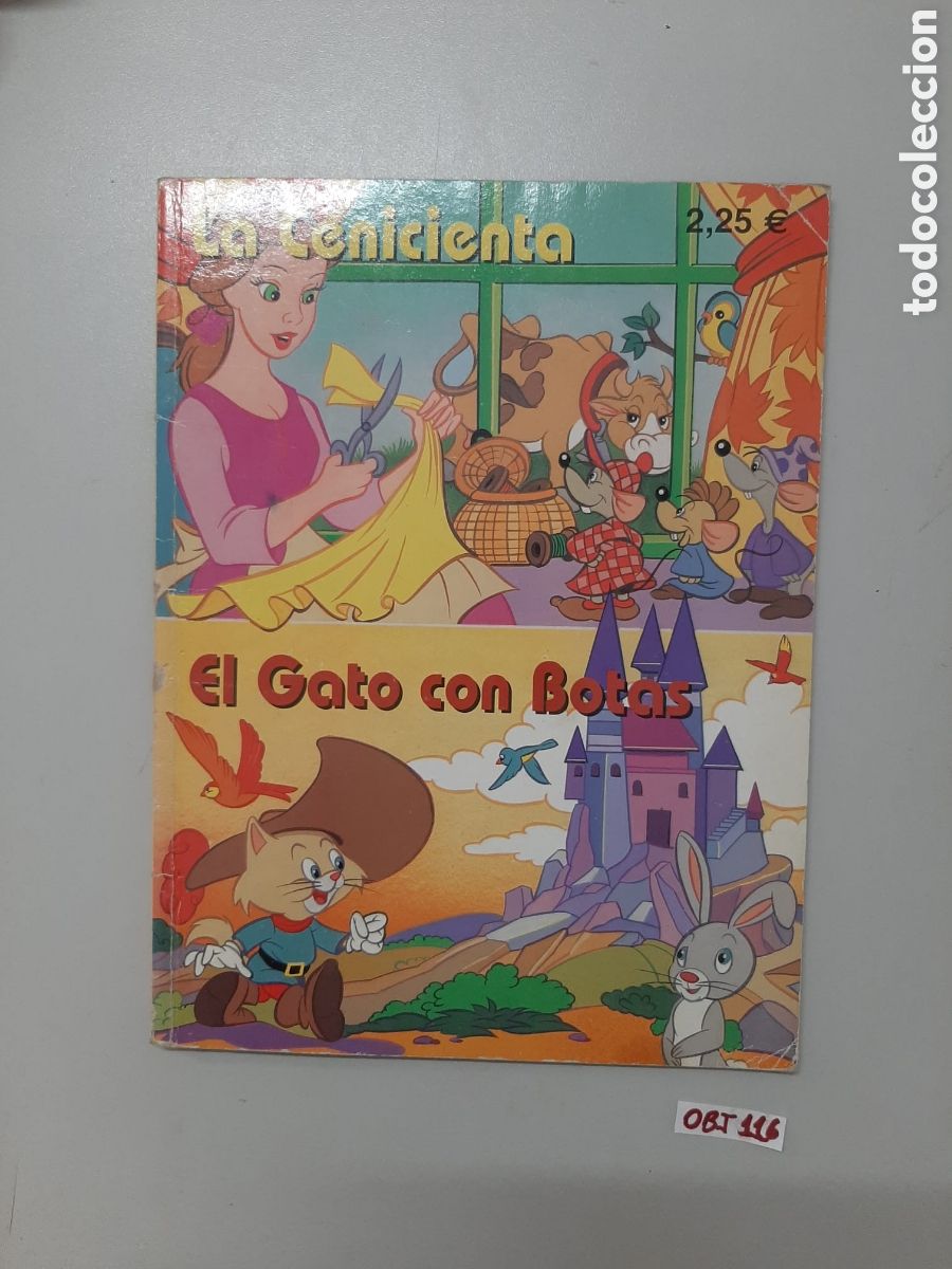 Libros de segunda mano: La cenicienta/el gato con botas - Foto 1