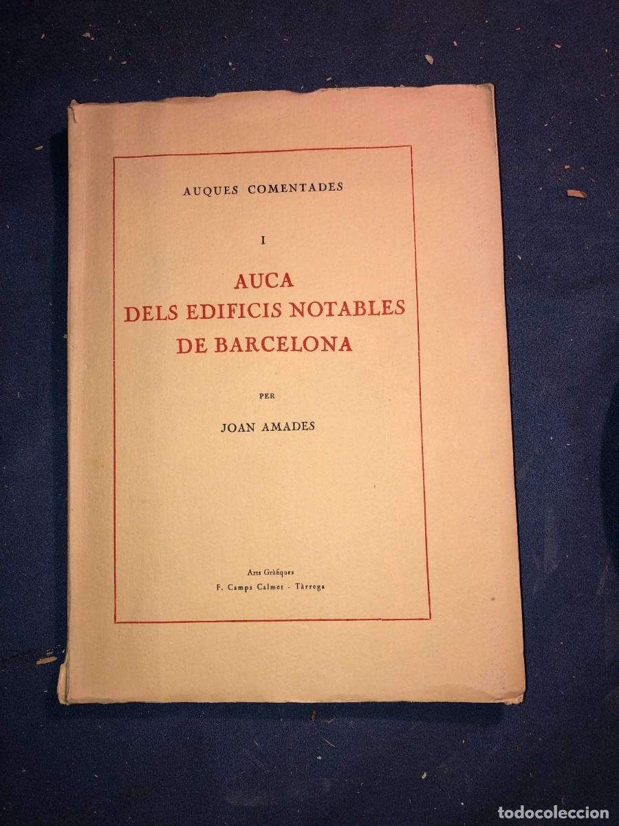 Libros de segunda mano: JOAN AMADES: - AUCA DELS EDIFICIS NOTABLES DE BARCELONA.: N&ordm; 1 - - Foto 1