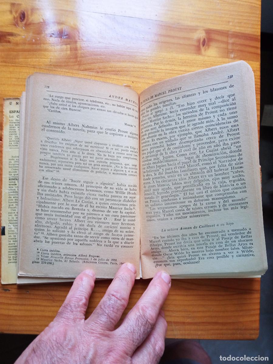Libros de segunda mano: Andr&eacute; Maurois - En busca de Marcel Proust - Foto 2