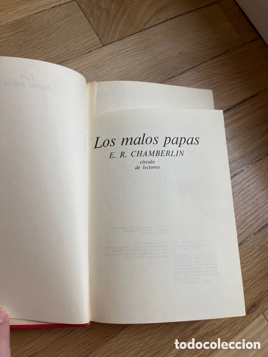 Libros de segunda mano: Los malos papas E.R. Chamberlin - Foto 3