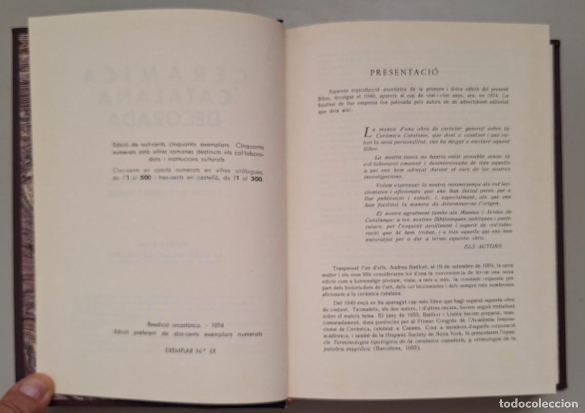 Libros de segunda mano: L.20.Ref. Cer&agrave;mica Catalana Decorada (en catal&agrave;) - Foto 4