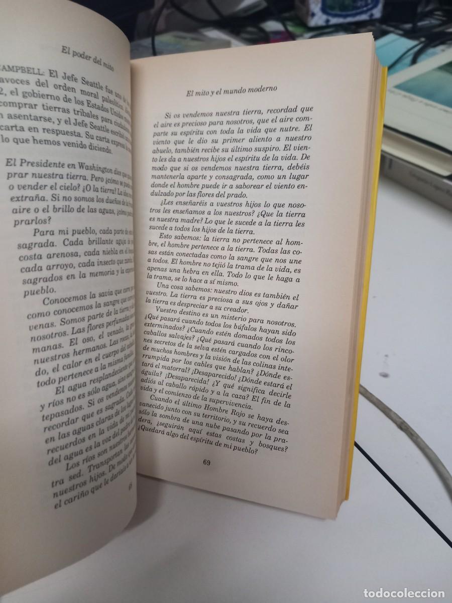 Libros de segunda mano: Joseph Campbell en dialogo con Bill Moyers. El poder del mito. Emece Ed., 1991. - Foto 4