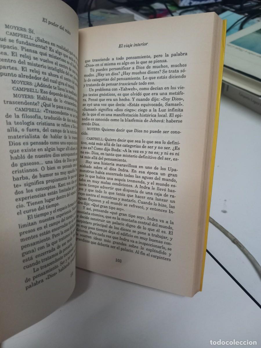 Libros de segunda mano: Joseph Campbell en dialogo con Bill Moyers. El poder del mito. Emece Ed., 1991. - Foto 5