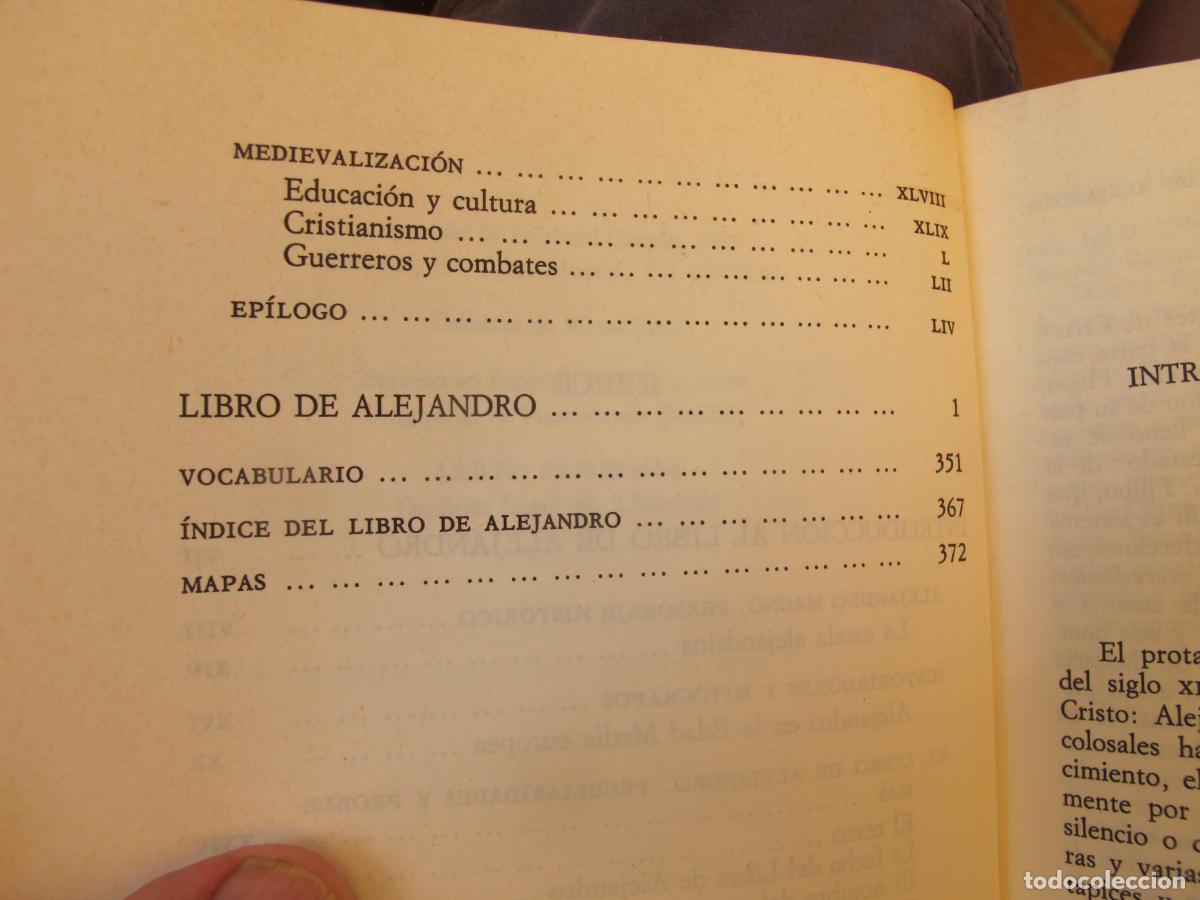 Libros de segunda mano: LIBRO DE ALEJANDRO .- AN&Oacute;NIMO MEDIEVAL ( VERSION DE ELENA CATENA ).- EDIT. CASTALIA . 1985 - Foto 3