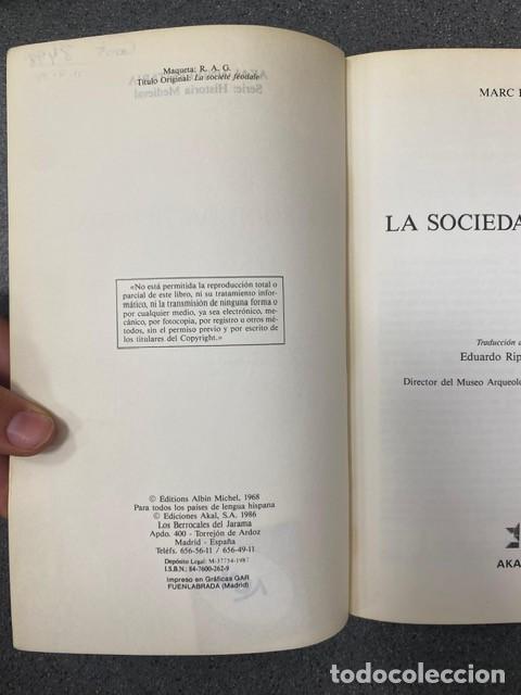 Libros de segunda mano: LA SOCIEDAD FEUDAL. MARC BLOCH. - Foto 3