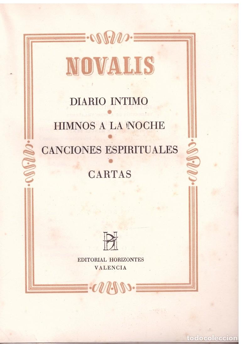 Second hand books: NOVALIS - VON HARDENBERG, FRIEDRICH - Ediciones Horizonte. - 1944, 1&ordf; Ed.