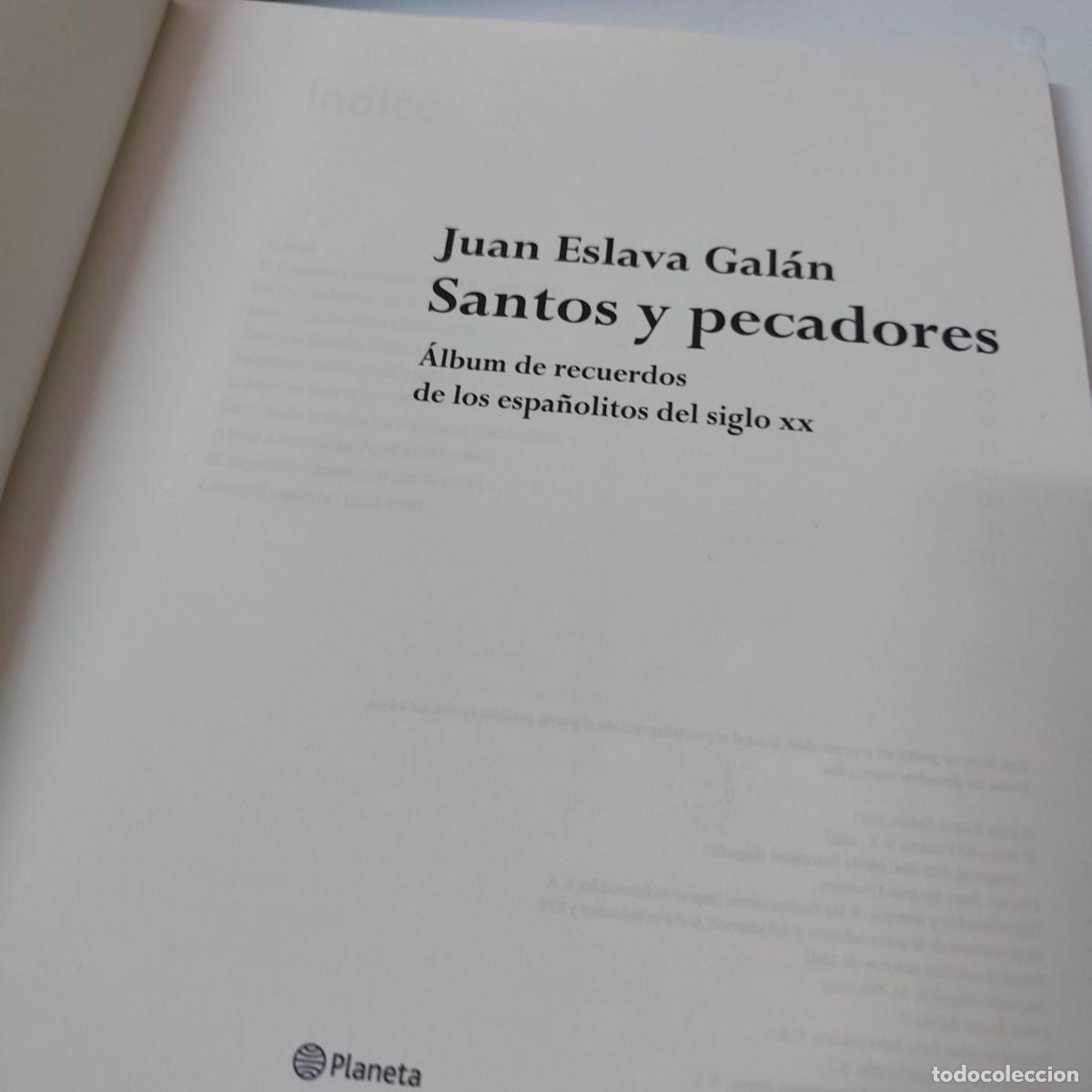 Libros de segunda mano: Santos Y Pecadores. JUAN ESLAVA - Foto 3