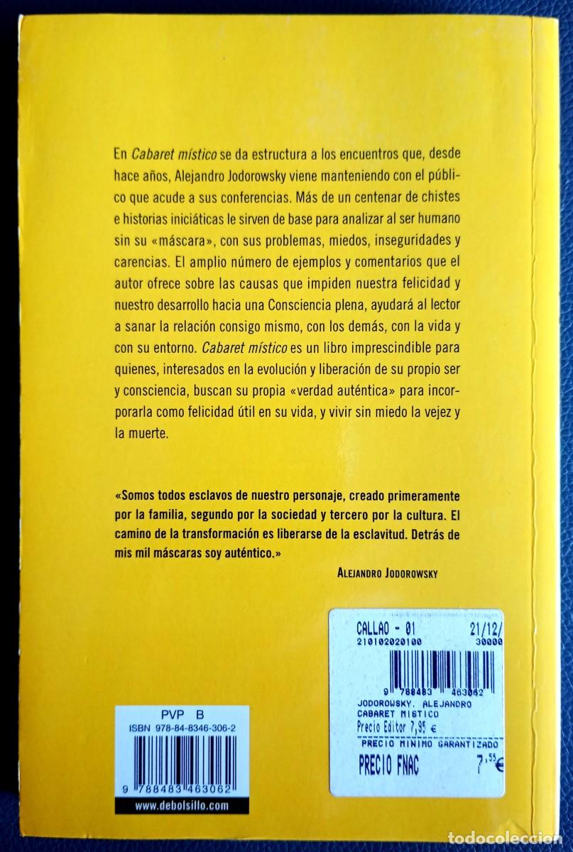 Libros de segunda mano: Alejandro Jodorowsky . Cabaret m&iacute;stico - Foto 2