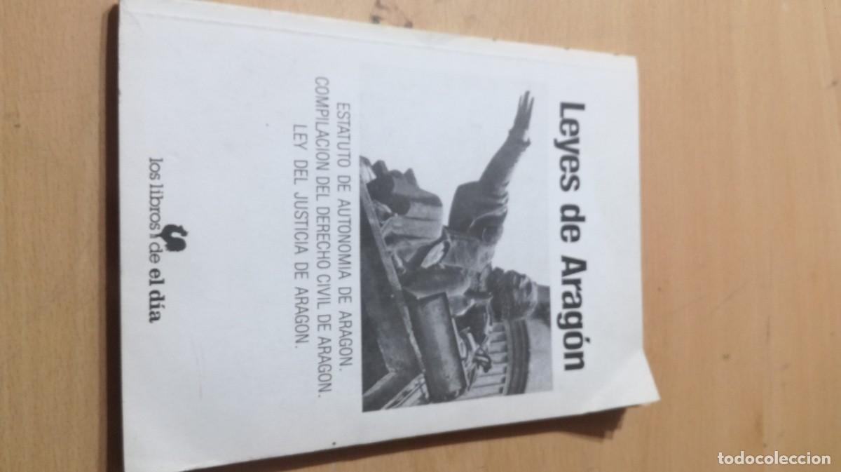Libros de segunda mano: LEYES DE ARAGON / / AM-66 / LOS LIBROS DE EL DIA / ARAGON - Foto 1