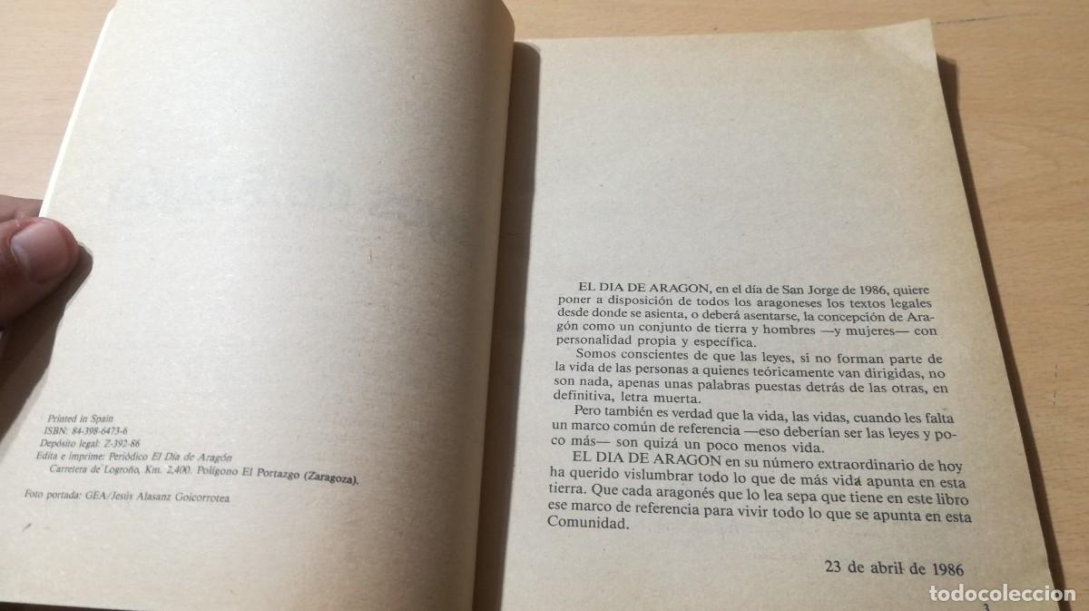 Libros de segunda mano: LEYES DE ARAGON / / AM-66 / LOS LIBROS DE EL DIA / ARAGON - Foto 5