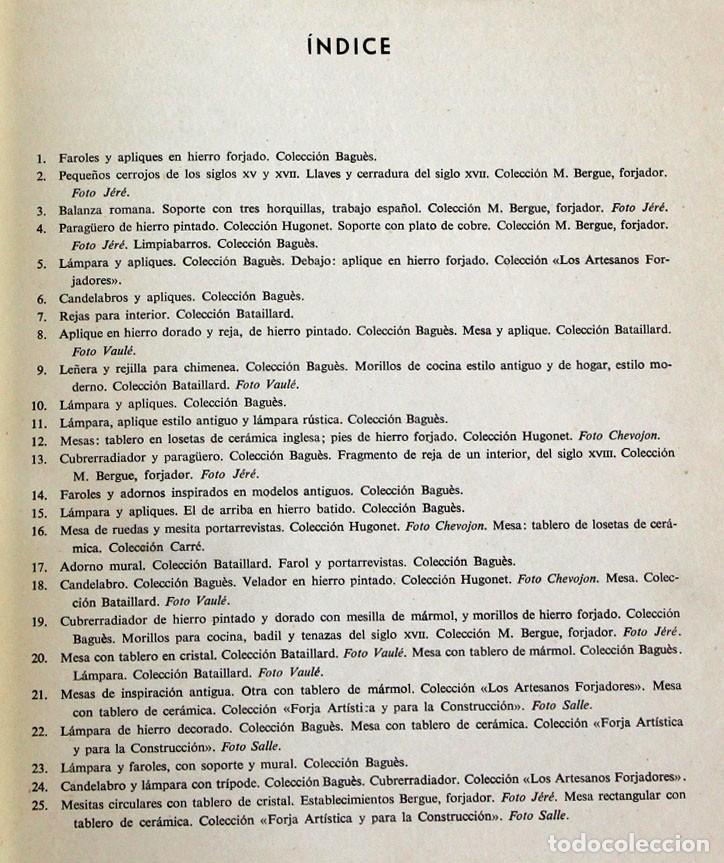 Libros de segunda mano: EL HIERRO FORJADO EN EL HOGAR. Robert Klein. 1958. - Foto 3