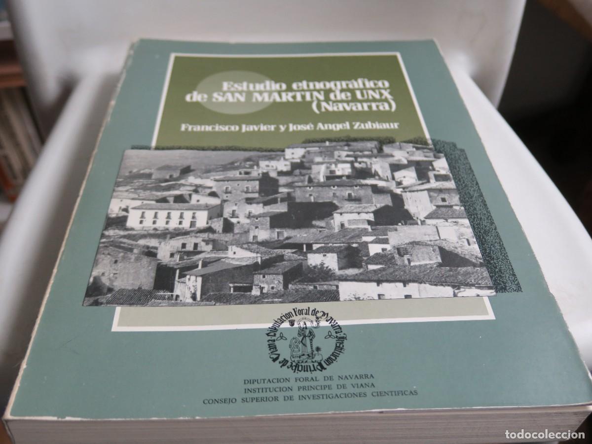 Libros de segunda mano: Estudio etnogr&aacute;fico de San Mart&iacute;n de Unx (Navarra)