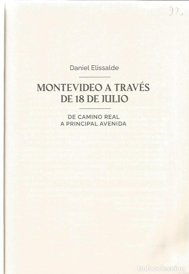Libros de segunda mano: MONTEVIDEO A TRAV&Eacute;S DE 18 DE JULIO - DANIEL ELISSALDE - Foto 2