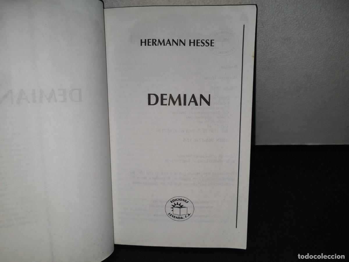 Libros de segunda mano: 159- DEMIAN - HERMANN HESSE - EDICIONES LEYENDA, S. A. - 2012 - Foto 4