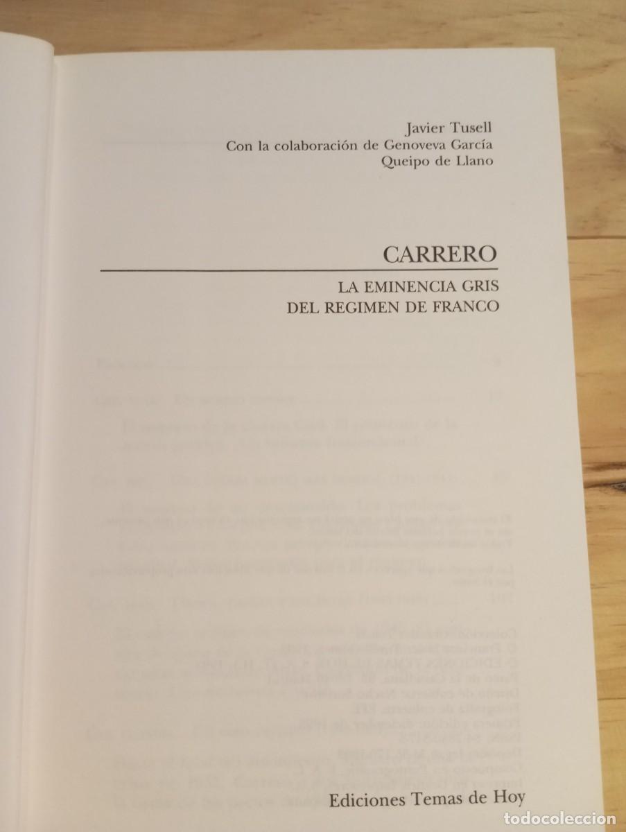 Libros de segunda mano: CARRERO, JAVIER TUSELL, TEMAS DE HOY, 1993 - Foto 2
