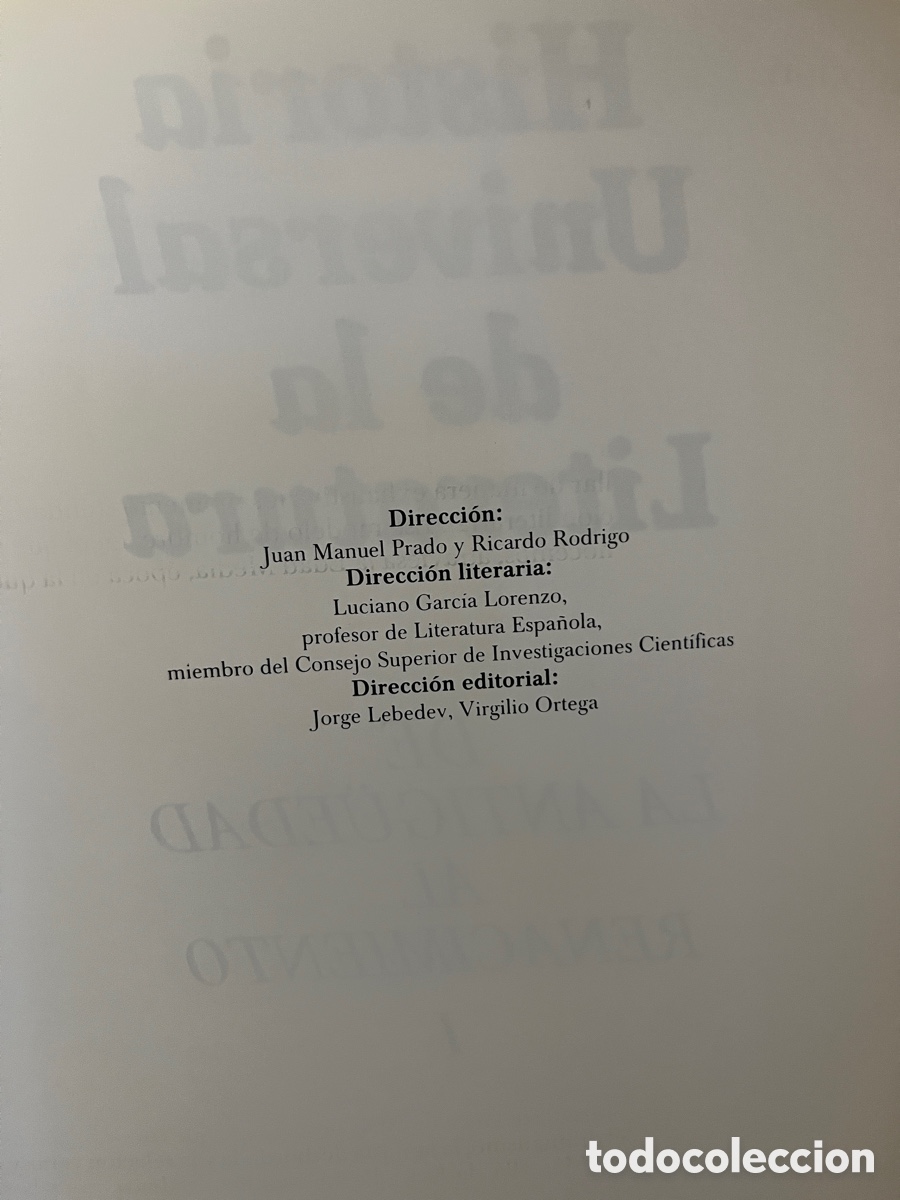 Libros de segunda mano: Historia Universal de la Literatura - Foto 5