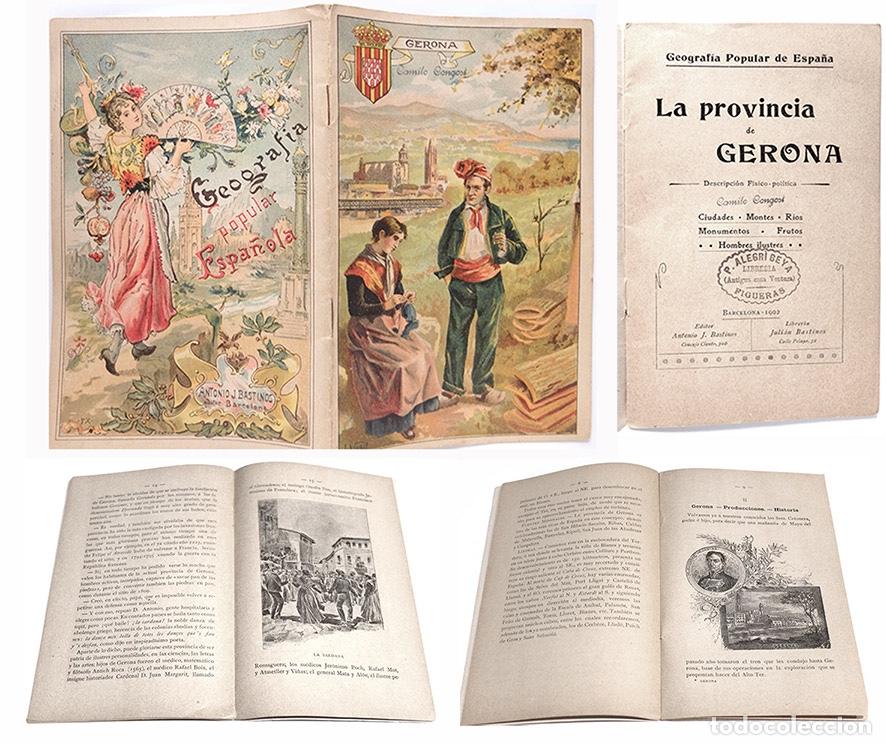 Libri di seconda mano: Girona - Gerona Geografia Popular Espa&ntilde;ola - Editor Antonio J. Bastiones - 1902
