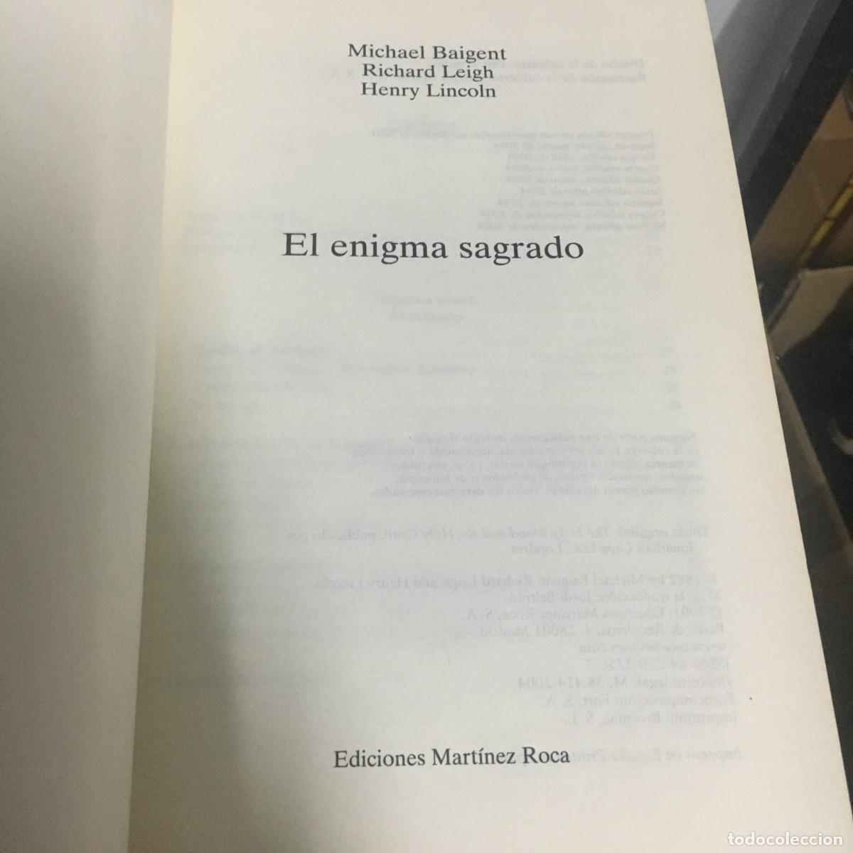 Libros de segunda mano: EL ENIGMA SAGRADO, EL ENIGMA SAGRADO - Foto 3