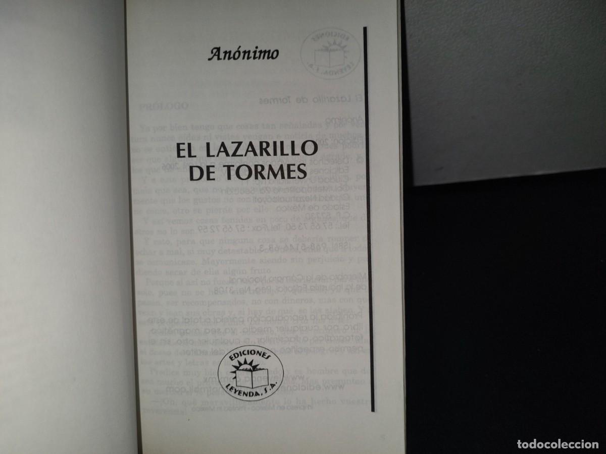 Libros de segunda mano: 159- EL LAZARILLO DE TORMES - AN&Oacute;NIMO - EDICIONES LEYENDA, S. A. - 2006 - Foto 4