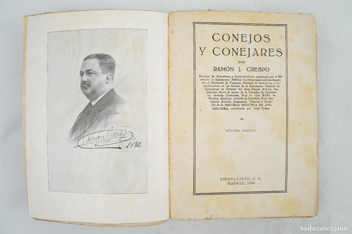 Libros de segunda mano: Conejos y conejares - 7&ordf; edici&oacute;n - Ram&oacute;n J. Crespo - 1938 - Foto 3