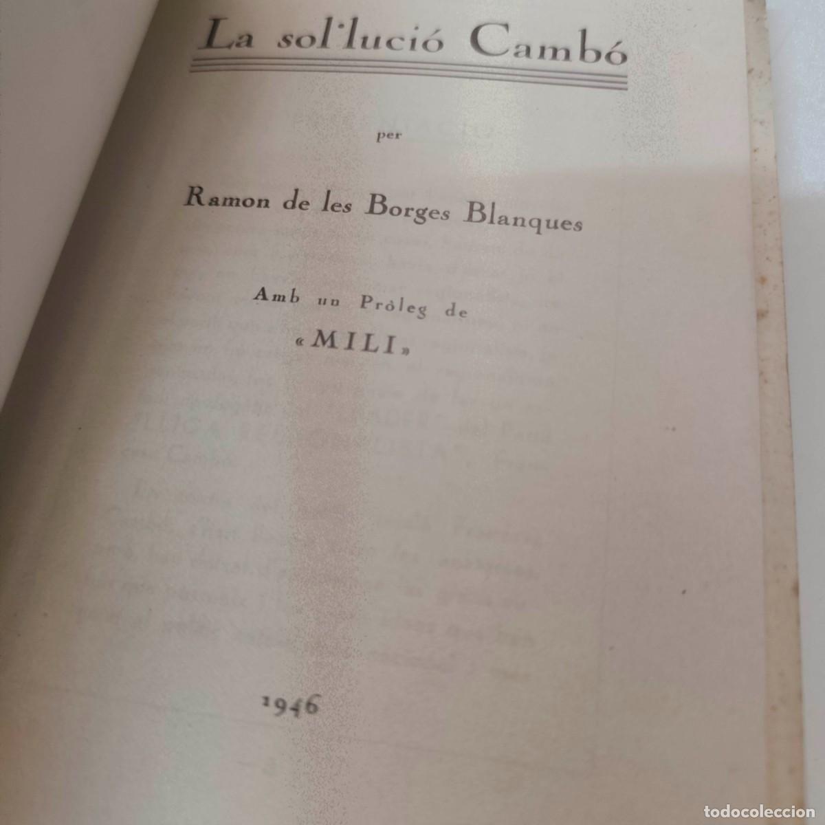 Libros de segunda mano: LA SOL&middot;LUCI&Oacute; CAMB&Oacute;. - BORGES - Foto 3
