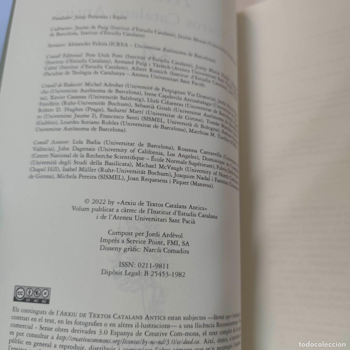 Libros de segunda mano: Arxiu de Textos Catalans Antics. 34 - Foto 4