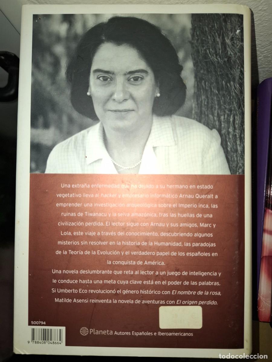 Libros de segunda mano: El origen perdido. Matilde Asensi. - Foto 2