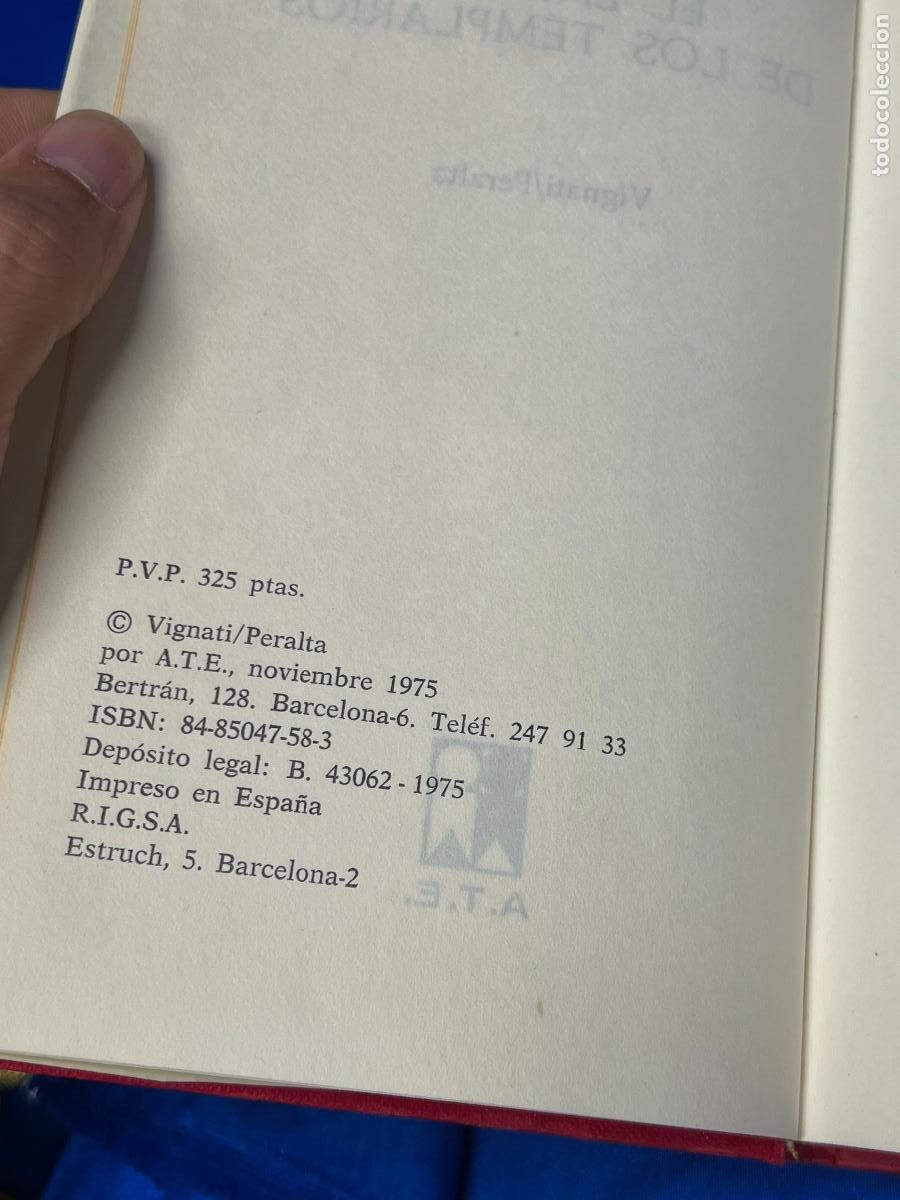 Libros de segunda mano: EL ENIGMA DE LOS TEMPLARIOS, VIGNATI PERALTA, A.T.E. 1975, - Foto 5