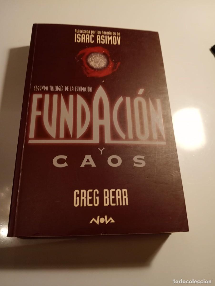 Libros de segunda mano: Fundaci&oacute;n y Caos por Greg Bear. - Foto 1