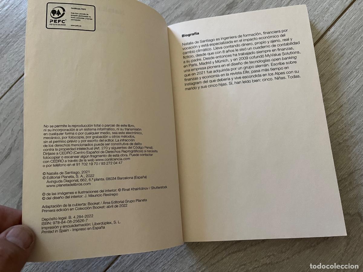 Libros de segunda mano: Invierte en ti. Natalia de Santiago. Planeta. Como nuevo - Foto 7