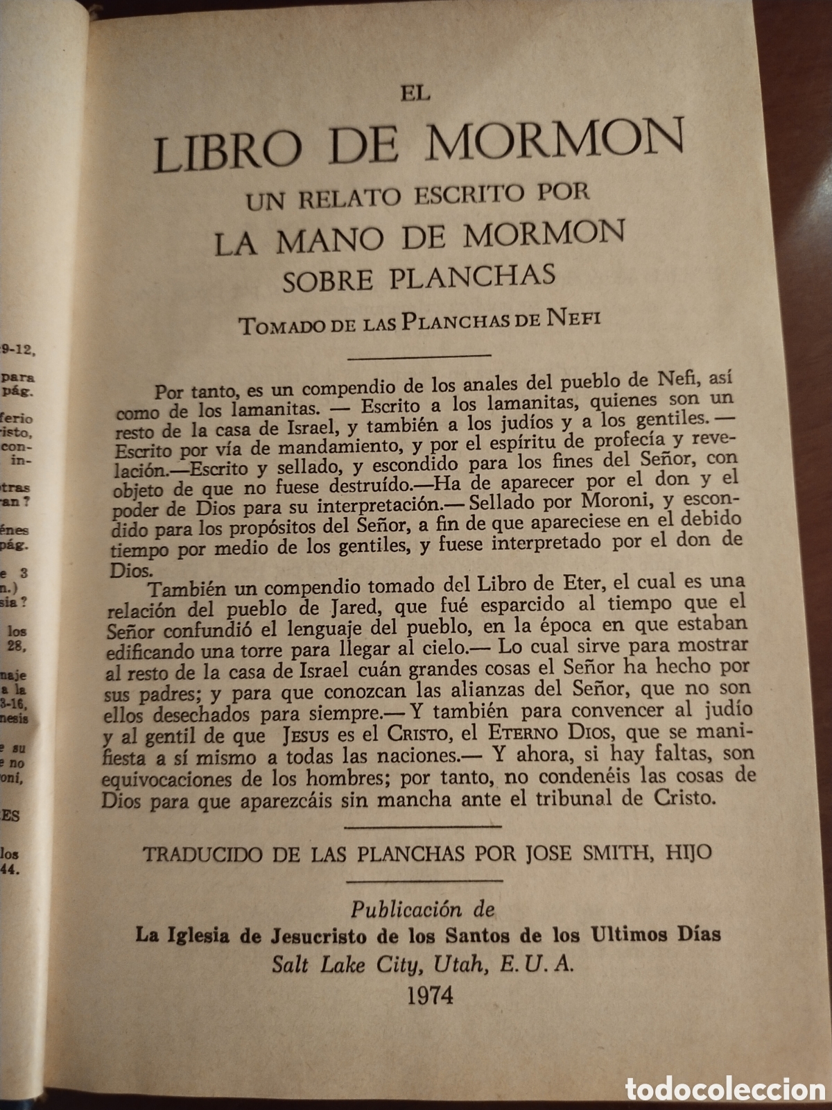 Libros de segunda mano: Libro de Morm&oacute;n. 1952 - Foto 3