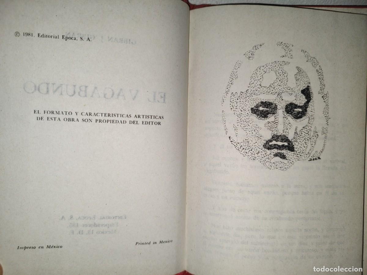 Libros de segunda mano: 159- EL VAGABUNDO - GIBR&Aacute;N J. GIBR&Aacute;N - EDITORIAL &Eacute;POCA - 1981 - Foto 5