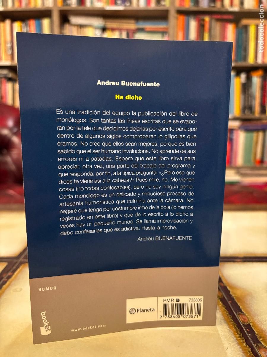 Libros de segunda mano: He dicho. Andreu Buenafuente. PEDIDO M&Iacute;NIMO 5&euro; - Foto 2