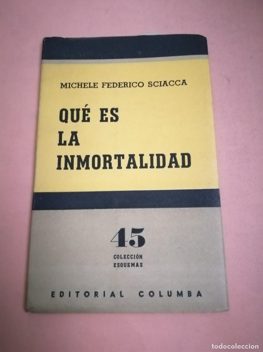 Libros de segunda mano: QUE ES LA INMORTALIDAD? (MICHELE FEDERICO SCIACCA) - Foto 1