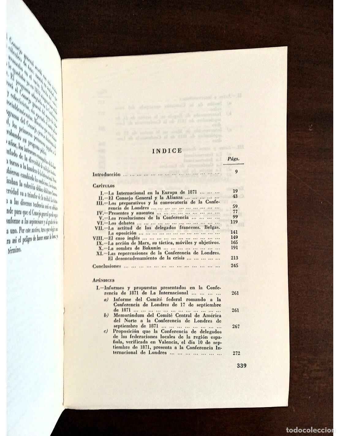 Libros de segunda mano: EL DECLIVE DE LA PRIMERA INTERNACIONAL. MOLN&Aacute;R, Mikl&oacute;s. Ediciones Edicusa. 1974. - Foto 4