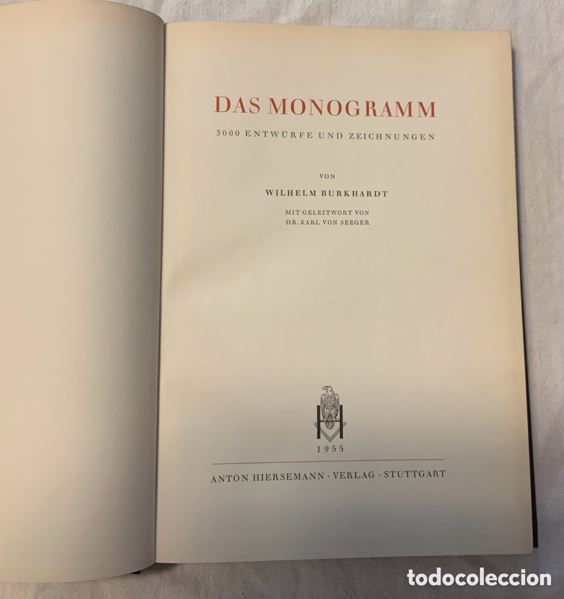 Libros de segunda mano: Das monogramm. W. Burkhardt - Foto 3