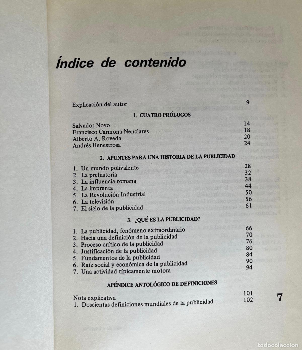 Libros de segunda mano: LA PUBLICIDAD. TEXTOS Y CONCEPTOS. EULALIO FERRER. LIBRO MEXICO 1980 - Foto 3