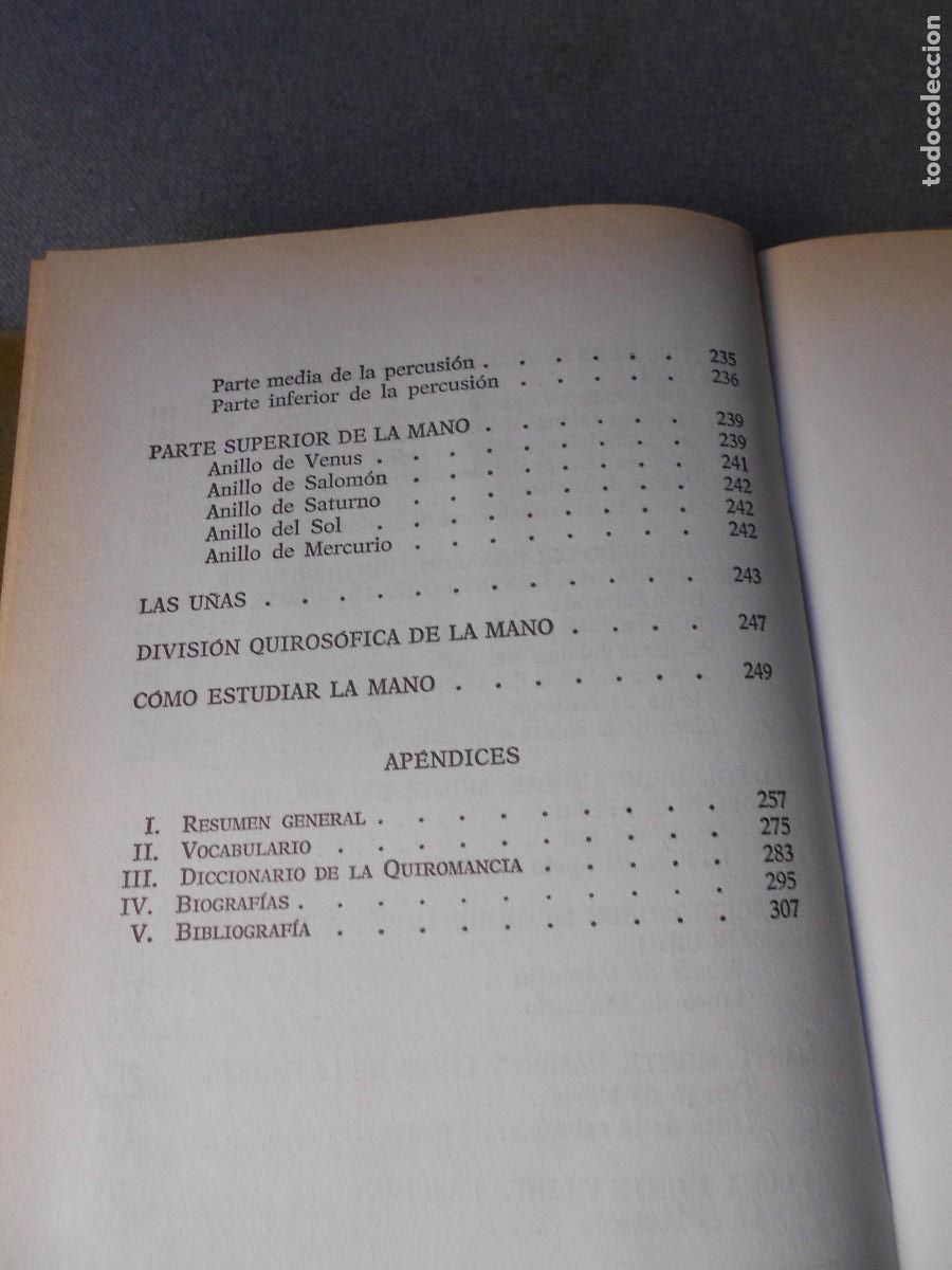Libros de segunda mano: QUIROLOGIA. ORENCIA COLOMAR. LA CIENCIA DE LA MANO. - Foto 8