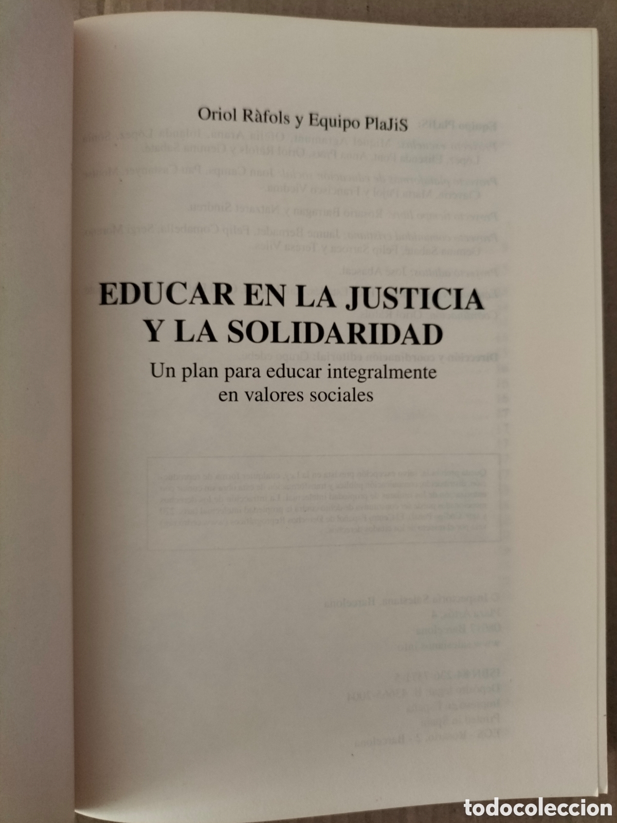 Libros de segunda mano: Educar en la justicia y la solidaridad. Libro - Foto 2