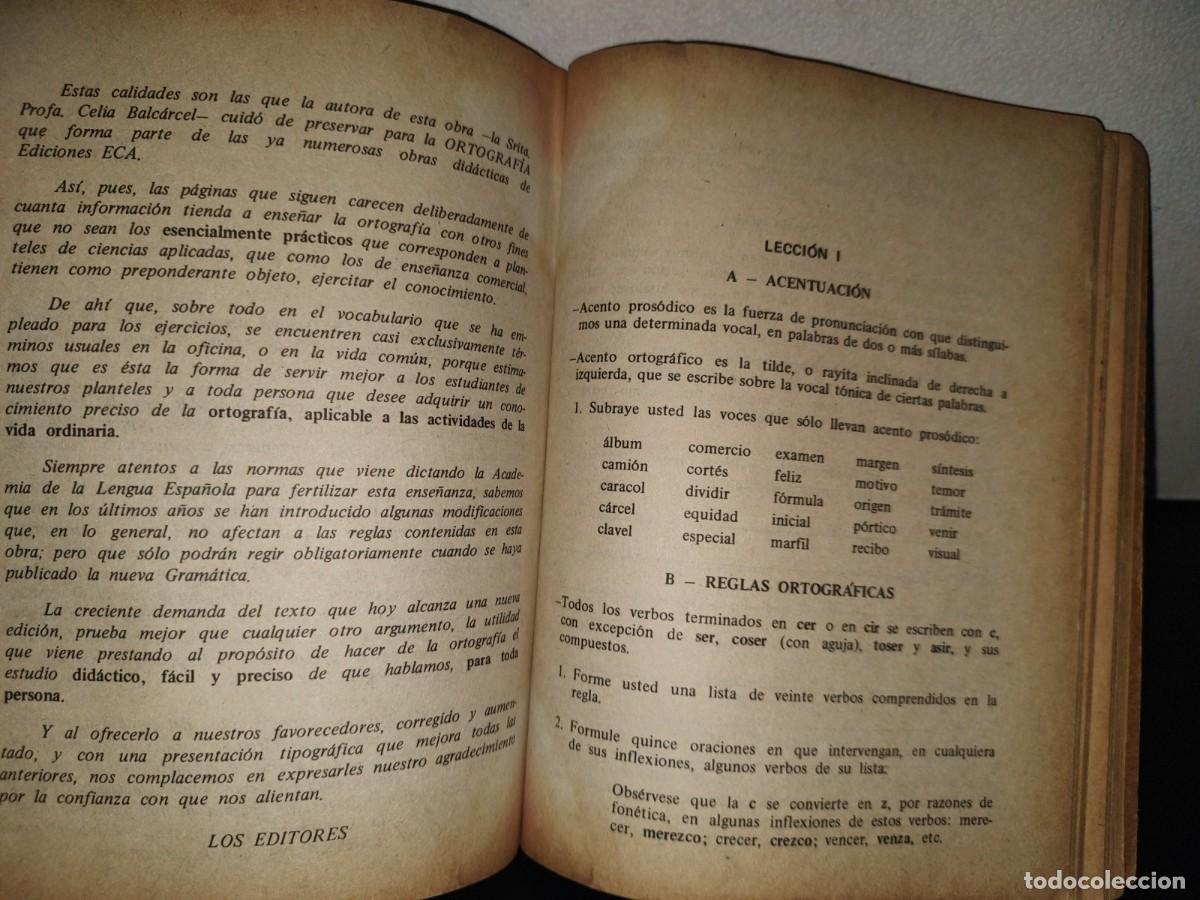 Libros de segunda mano: 159- ORTOGRAF&Iacute;A PR&Aacute;CTICA. EDICIONES ECA. CACHO Y BALC&Aacute;RCEL - 1981 - Foto 6