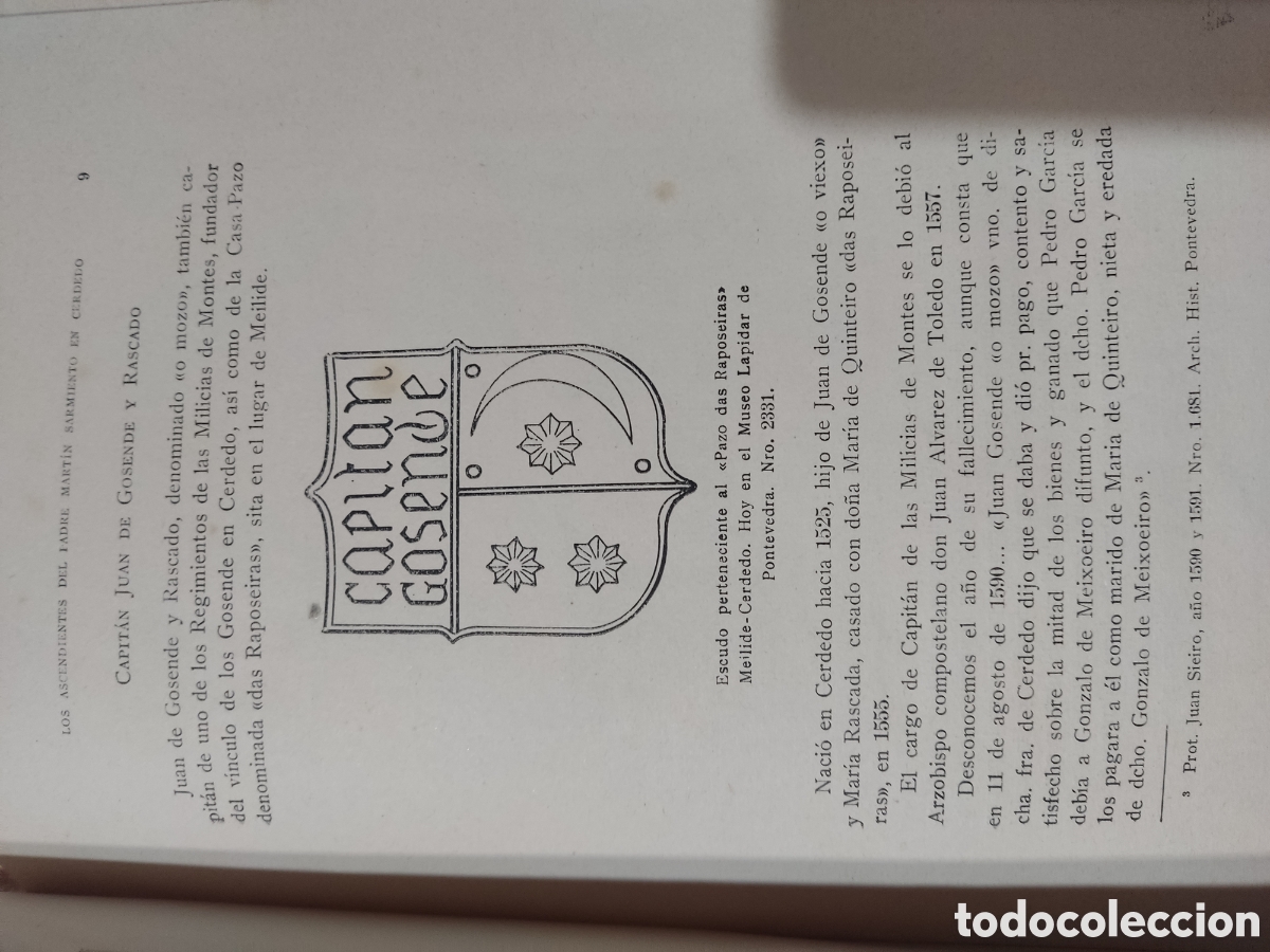 Libros de segunda mano: Los ascendientes del padre Mart&iacute;n Sarmiento en cerdedo - Foto 4
