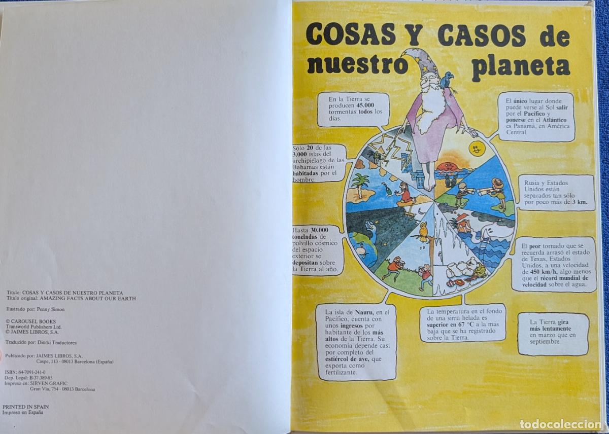Libros de segunda mano: COSAS Y CASOS DE NUESTRO PLANETA - PENNY SIMON - JAIMES LIBROS (1985) - Foto 2