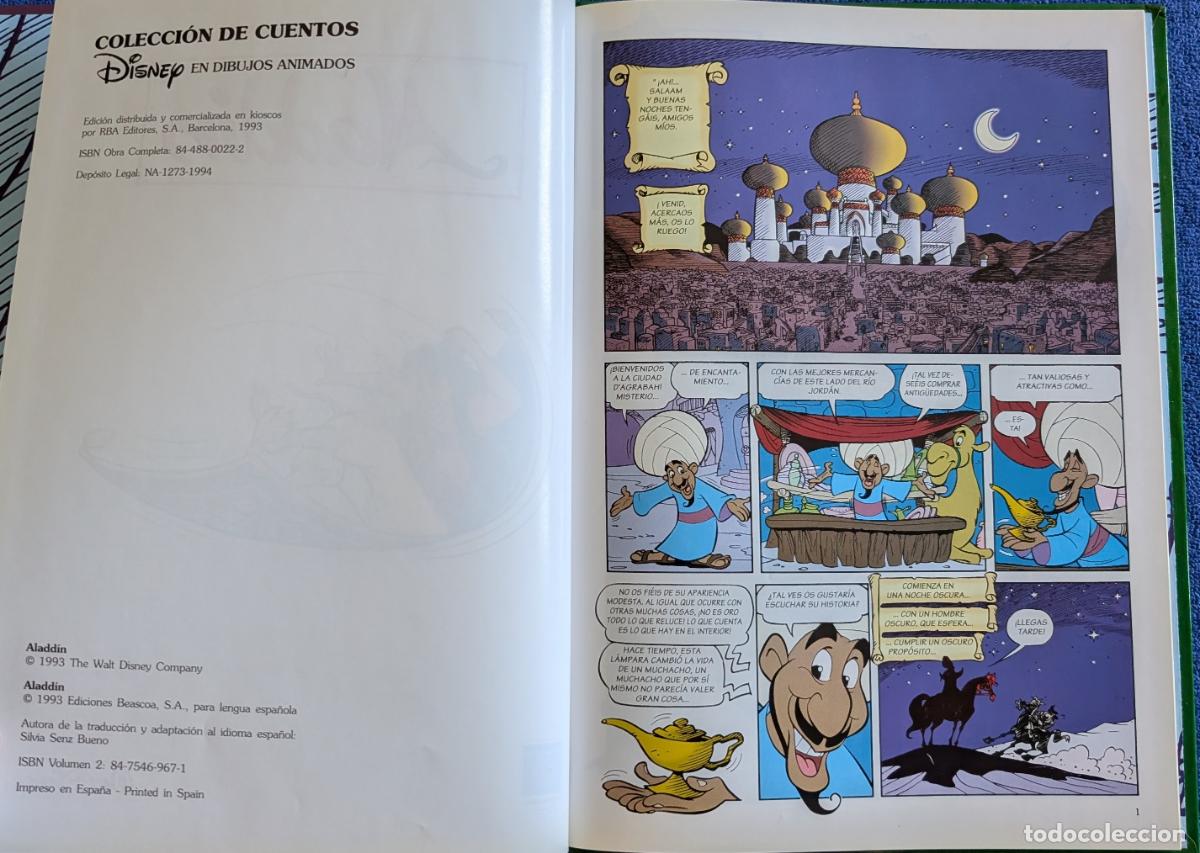 Libros de segunda mano: Disney en dibujos Animados 2 - Aladdin - Beascoa (1994) - Foto 4