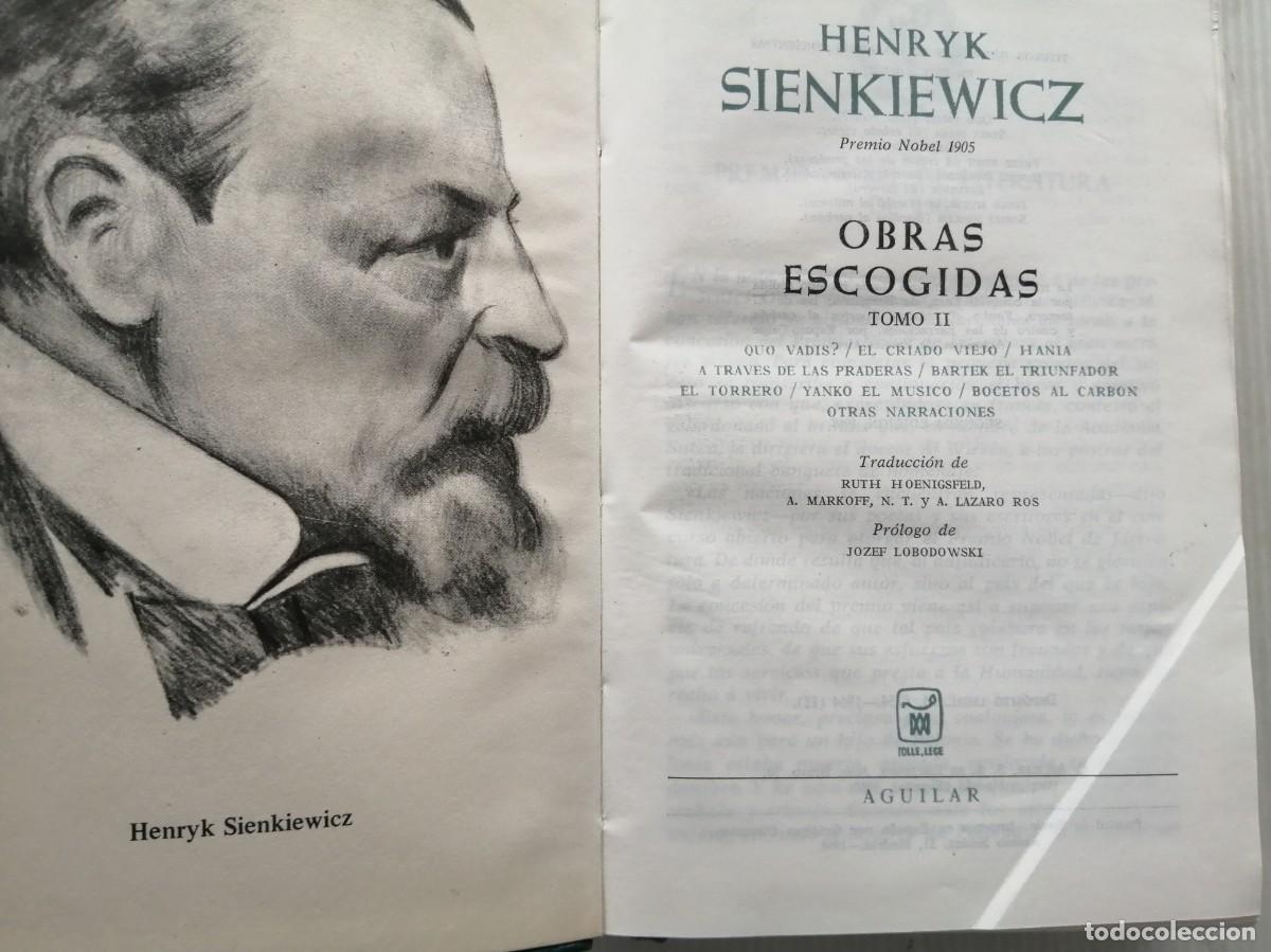 Libros de segunda mano: Sienkiewicz Obras escogidas Aguilar - Foto 2
