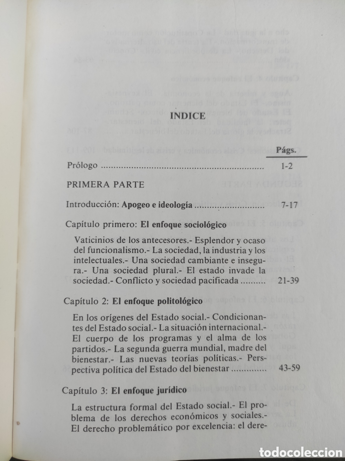 Libros de segunda mano: Del estado del bienestar al estado del malestar. Ram&oacute;n Cotarelo - Foto 4